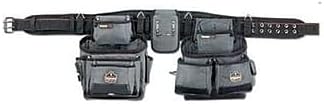 Ergodyne Arsenal 5550 3-Inch Padded Base Layer Tool Belt, Black, XL (Fits 40-54")