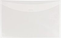 JAM PAPER Plastic Envelopes with Tuck Flap Closure - Clear