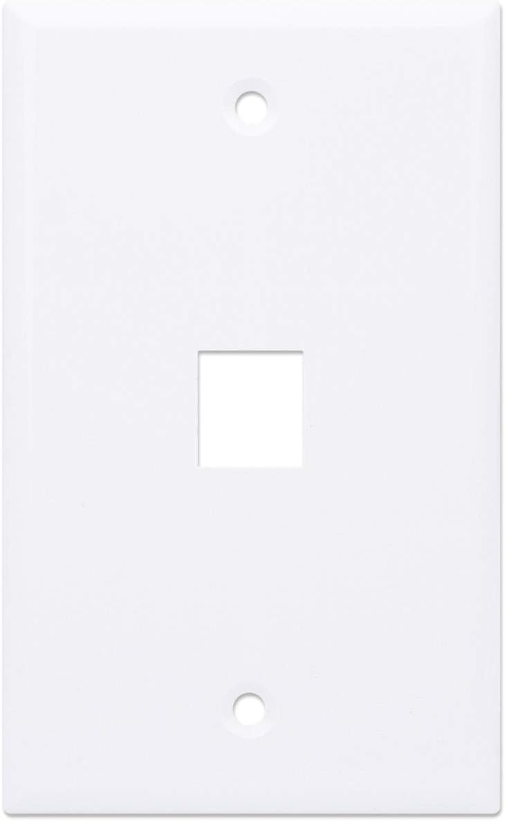 INTELLINET 1-Outlet Keystone Wall Plate