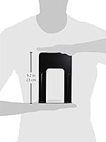 Business Source Heavy-gauge Steel Book Supports - 8.50inx9inx 6in Depth - Desktop - Non-skid Base, Scratch Resistant, Stain Resistant - 42551