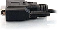 C2G - Serial extension cable - DB-9 (M) to DB-9 (F) - 1 ft - molded, thumbscrews - black