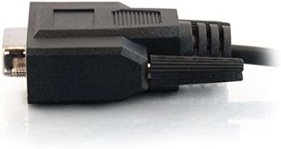 C2G - Serial extension cable - DB-9 (M) to DB-9 (F) - 1 ft - molded, thumbscrews - black