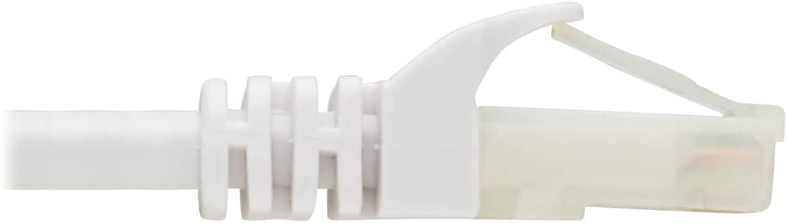 Tripp Lite, Safe-IT, Cat6a Ethernet Cable, 10G Certified Snagless, UTP (RJ45 M/M), White, 7 Feet / 2.1 Meters