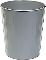 Safco 9604BL Round Wastebasket, Steel, 23.5 qt (5.88 gal) - Black