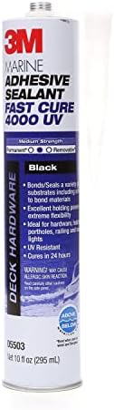 3M 14316 Marine Adhesive Sealant 4000 UV - Black, 10 fl oz
