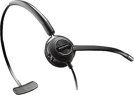 Plantronics - EncorePro HW540 Convertible Headset - Wired (3 wearing styles) - Black