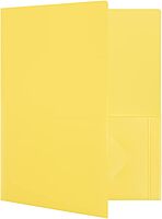 JAM Paper Heavy-Duty 2-Pocket Plastic Presentation Folders - Letter Size