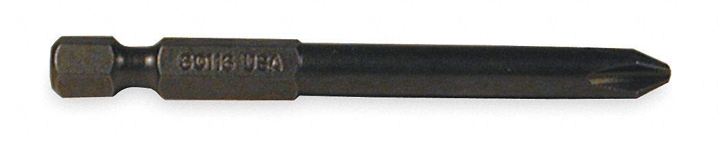 Power Bit, #2 Phillips, 1/4 in. Shank