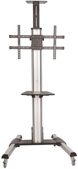StarTech.com Heavy Duty Rolling Portable TV Cart with Wheels - 32 to 75 inch
