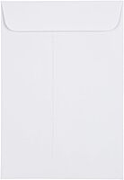 JAM Paper Open-End Catalog Envelopes with Gummed Closure - White