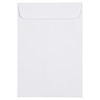 JAM Paper Open-End Catalog Envelopes with Gummed Closure - White