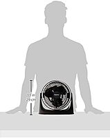 Impress IM-718TC 3-Speed 8-inch Turbo Velocity Table Fan, Black