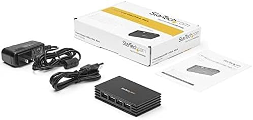 StarTech.com 7 Port USB 2.0 Hub – Portable and Compact – Bus Powered USB 2.0 Extender – USB Multiport Expander