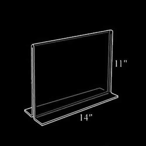 Azar Displays Double-Foot 2-Sided Acrylic Sign Holders