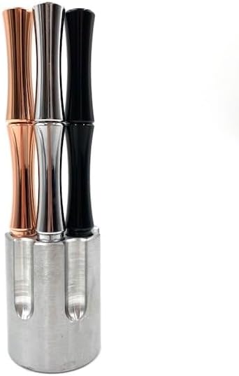 Caliber Gourmet Pen Holder & Paper Weight, Cast Aluminum Office Gift – Cool Pencil Holder for Desk Men, Funny Pen Stand