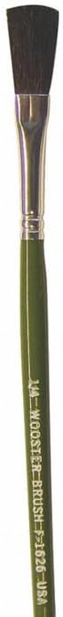 Wooster Artist Paint Brushes, 3-15/16in, Green, Pack Of 24 Brushes