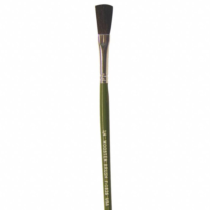 Wooster Artist Paint Brushes, 3-15/16in, Green, Pack Of 24 Brushes