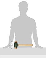 Garland Mfg 31004 Split Head Hammers, 2" Diameter, 14" Handle, Rawhide