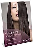 Office Depot Brand Slanted Sign Holder, Vertical, 11inH x 8 1/2inW, Clear