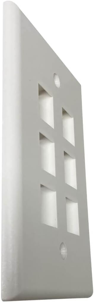 Tripp Lite Safe-IT Single-Gang Keystone Wall Plate, Ivory