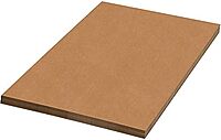 Partners Brand Kraft Corrugated Sheets, 24 in x 48 in, Pack of 20