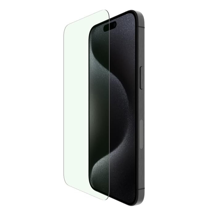 Belkin ScreenForce UltraGlass 2 Blue Light Filter Screen Protector for iPhone 15