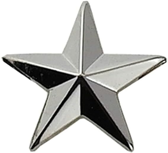 HERO'S PRIDE Five-Pointed Star Rank Insignia Pin