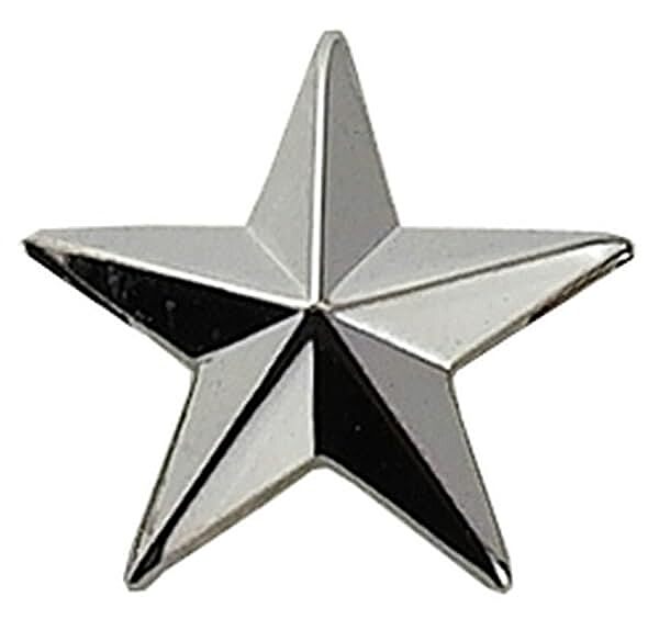HERO'S PRIDE 1 Star Rank Insignia Five-Pointed Star Pin