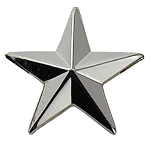 HERO'S PRIDE 1 Star Rank Insignia Five-Pointed Star Pin