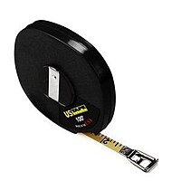 US Tape 58625 Contractor ABS Closed Reel 3/8" x 100'; 8ths; black case