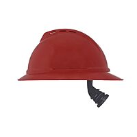MSA V-Gard 500 Full-Brim Hard Hat with Fas-Trac III Ratchet Suspension