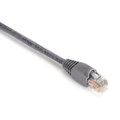 Black Box Network Services EVNSL80-0010 GigaBase 350 CAT5e Patch Cable - Snagless Boots Gray - 10 ft.