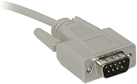 C2G 02711 DB9 M/F Serial RS232 Extension Cable, Beige (6 Feet, 1.82 Meters)