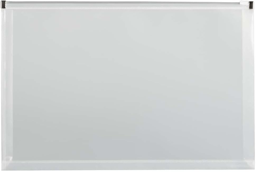 JAM PAPER Plastic Envelopes with Zip Closure