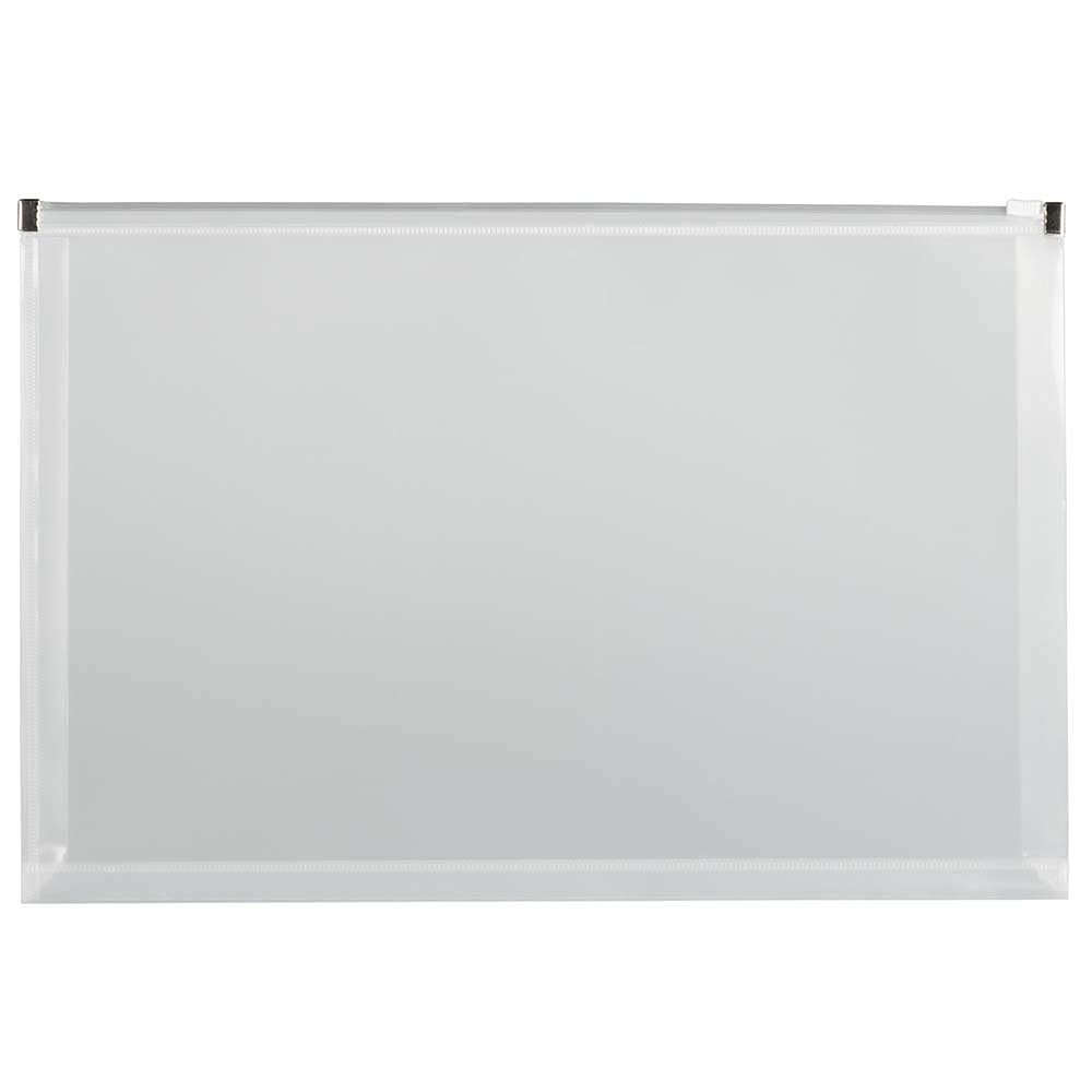 JAM PAPER Plastic Envelopes with Zip Closure