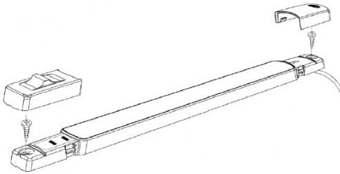 Hella Marine Surface Strip Light w/Switch - White LED - 12V