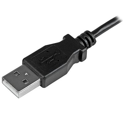 StarTech.com USB 2.0 A to Micro-B Angled Charge-and-Sync Cable