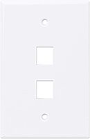 INTELLINET 2-Outlet Keystone Wall Plate