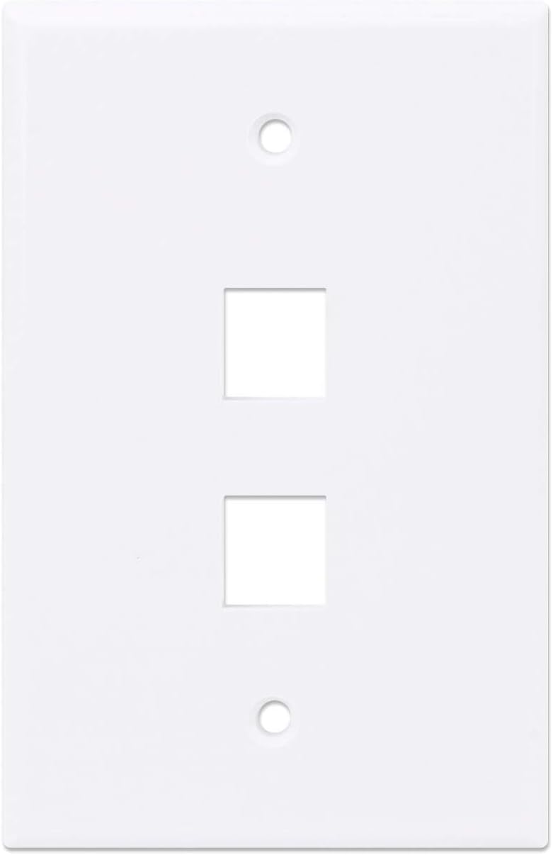 INTELLINET 2-Outlet Keystone Wall Plate