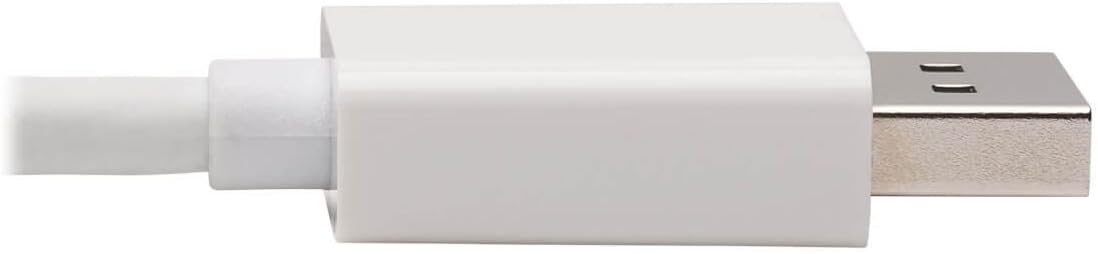 DisplayPort to HDMI Active Adapter 4K M/F White DP to HDMI 6in