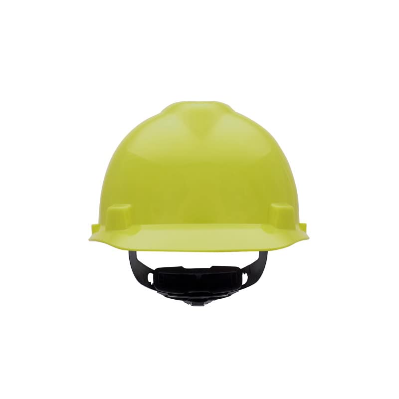 MSA 10061512 V-Gard Cap Style Safety Hard Hat With Fas-Trac III Ratchet Suspension | Polyethylene Shell