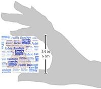 Medique Products 61578 Woven Extra Heavy Weight Latex Free Fingertip Bandages, 40 Per Box, Natural, 2" x 1-3/4"