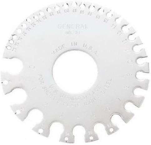 General Tools 21 US Standard Sheet Metal Round Gage