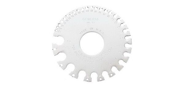 General Tools 21 US Standard Sheet Metal Round Gage