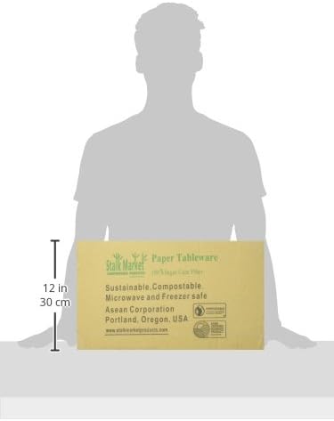 STALKMARKET 100% Compostable Natural Plant Fiber Plates