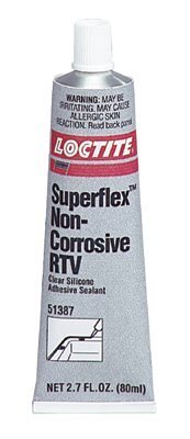 Loctite 234325 Clear 51388-CQ Super Flex Silicone Non-Corrosive RTV Adhesive Sealant, 300 mL Cartridge