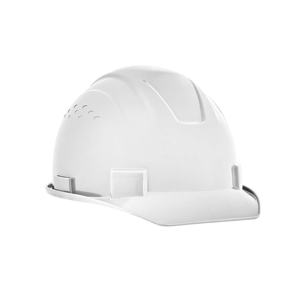 Jackson Safety Advantage Front Brim Hard Hat, Non-Vented, 4-pt. Ratchet Suspension, White, 20200
