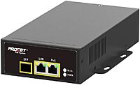 Hanwha Techwin America SPO-8315 83W IEEE802.3AF-AT PoE Plus SFP Slot Injector