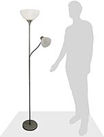 SIMPLE DESIGNS LF2000 Mother-Daughter Floor Lamp with Reading Light