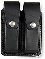 Boston Leather Double Magazine Clip Pouch